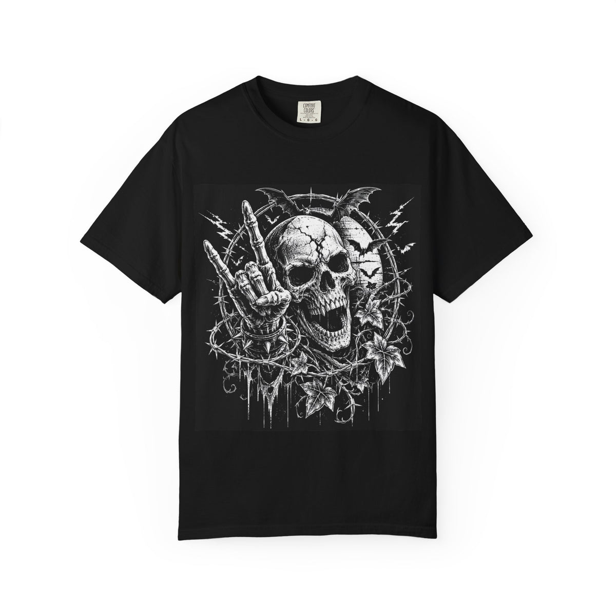 Skull Rocker Black T-Shirt