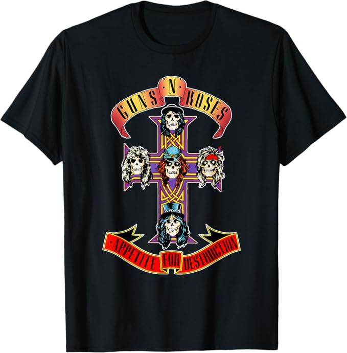 Guns N' Roses Official Cross T-Shirt